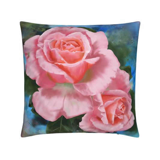 Soft Pink Roses Velvet