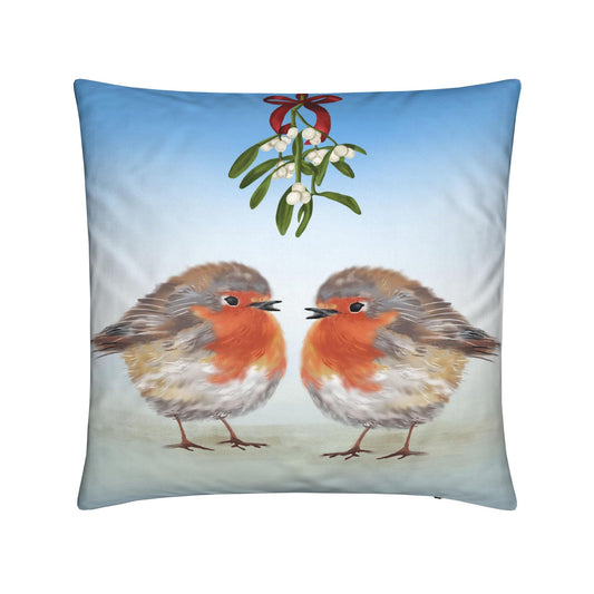 Robins under the Mistletoe